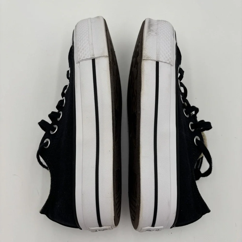 Converse Chuck Taylor All Star Lift OX Platform Black White Chunky Women's 5.5